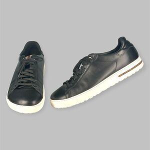 BIRKENSTOCK Men’s Bend Low Top Leather Sneakers Black Size EU 45 / US 12